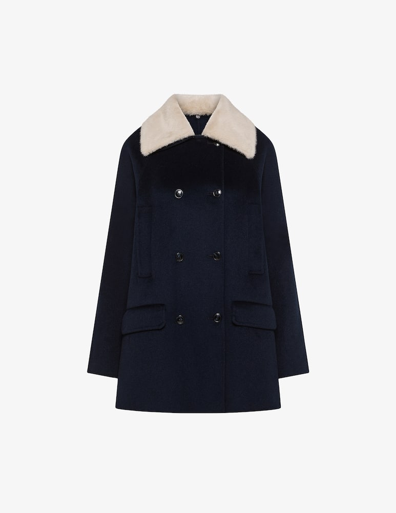 rinascente 19.70 Seventy Cappotto con collo in finta pelliccia