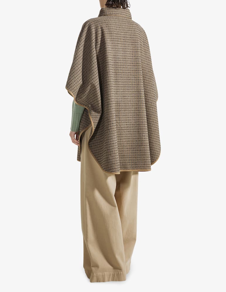 19.70 Seventy Poncho pied de poule - immagine 3 19.70 Seventy Poncho pied de poule - immagine 3