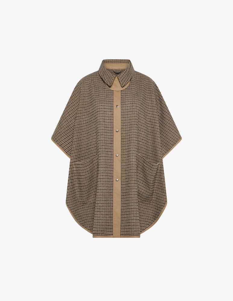 19.70 Seventy Poncho pied de poule - immagine 5 19.70 Seventy Poncho pied de poule - immagine 5