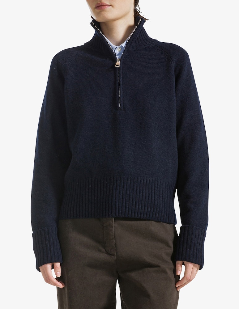19.70 Seventy Zipped wool-blend turtleneck jumper - picture 1 19.70 Seventy Zipped wool-blend turtleneck jumper - picture 1