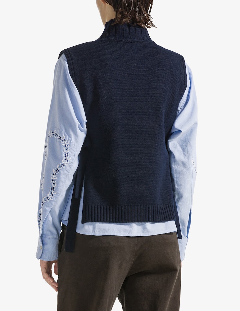rinascente 19.70 Seventy Gilet con lacci in misto lana