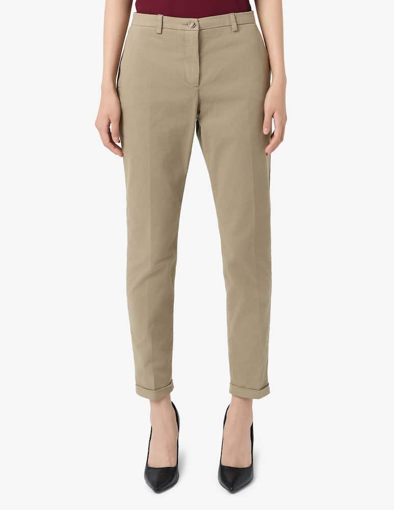 19.70 Seventy Pantalone in gabardina cotone - immagine 1 19.70 Seventy Pantalone in gabardina cotone - immagine 1