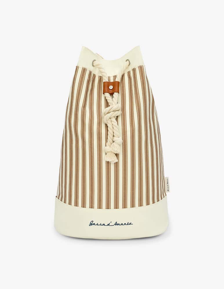 rinascente Gassa D'Amante Alassio striped beach bag