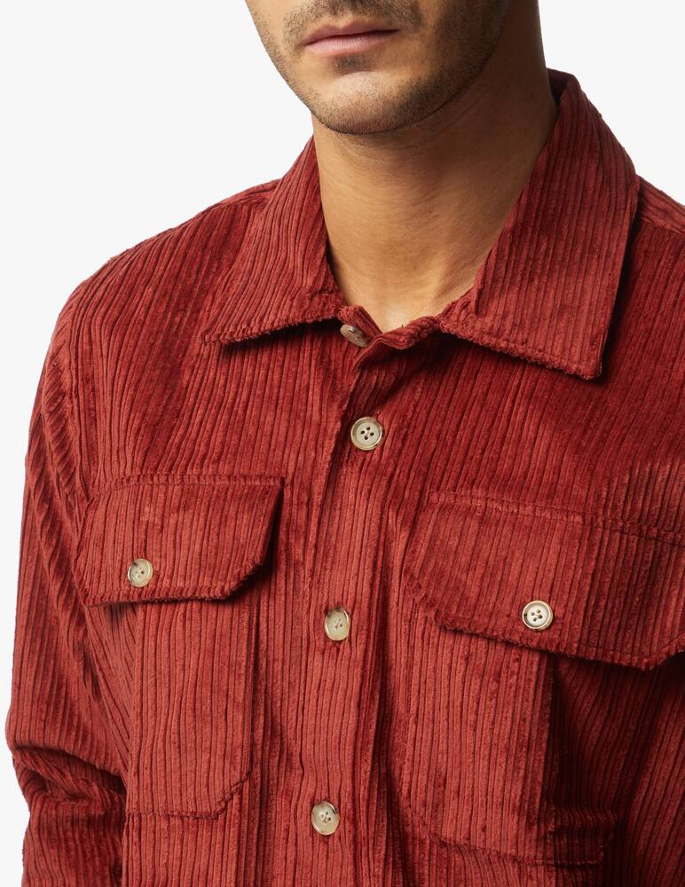 rinascente Eleventy Camicia over chamois in velluto