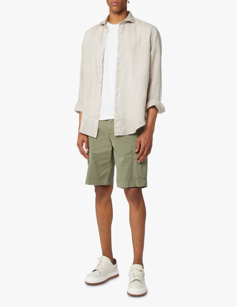 rinascente Eleventy Camicia in lino lavato - beige