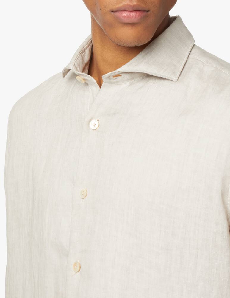 rinascente Eleventy Camicia in lino lavato - beige
