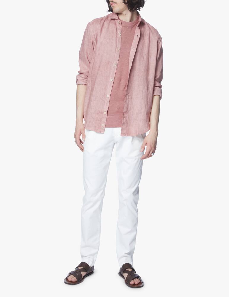 rinascente Eleventy Camicia in lino lavato - rosa