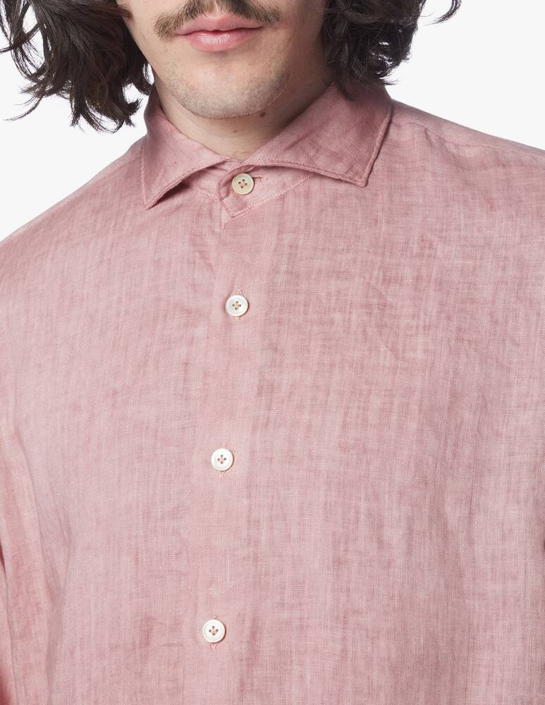 rinascente Eleventy Camicia in lino lavato - rosa