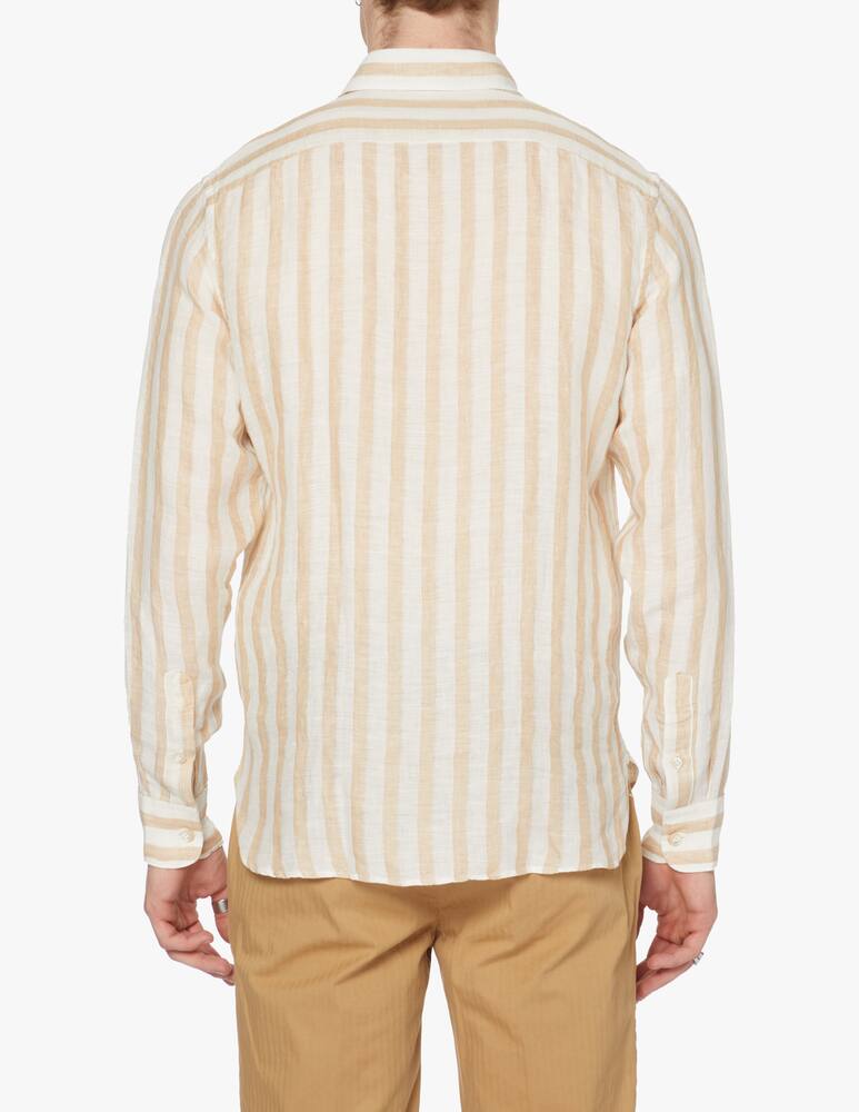 rinascente Eleventy Striped linen tunic shirt - multi