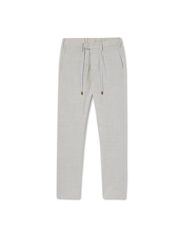 rinascente Eleventy Pantalone jogger lana stretch a righe - grigio