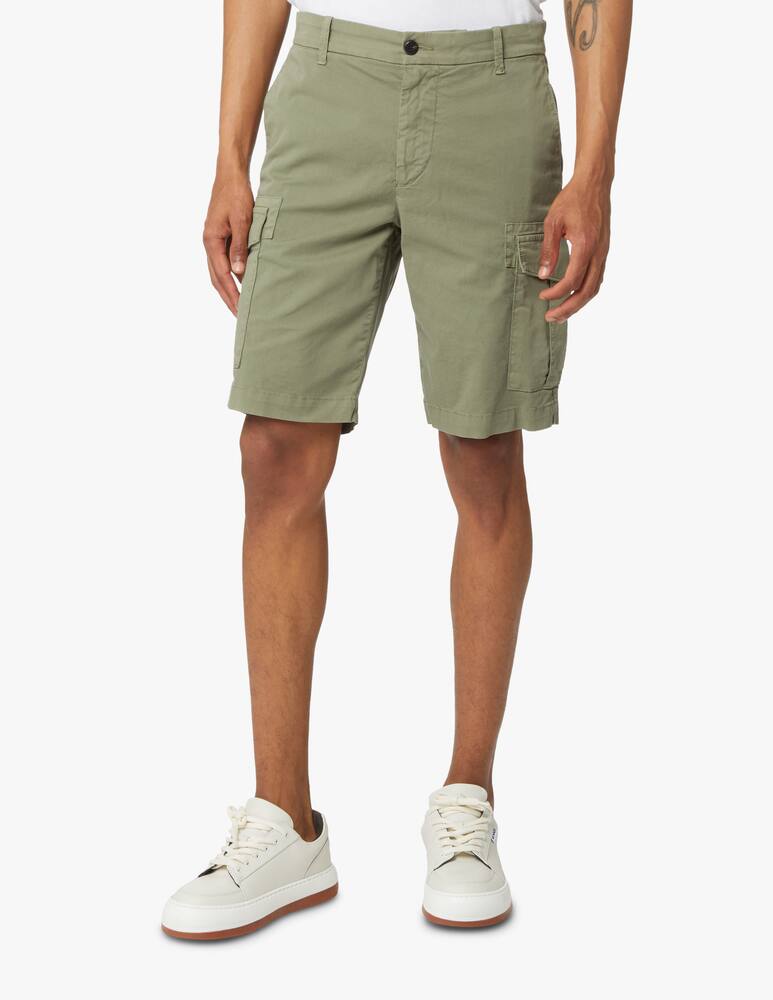 rinascente Eleventy Stretch cotton cargo shorts - green