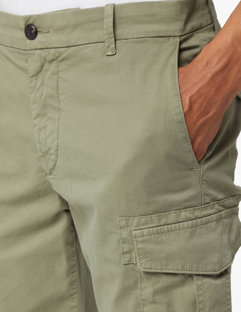 rinascente Eleventy Stretch cotton cargo shorts - green