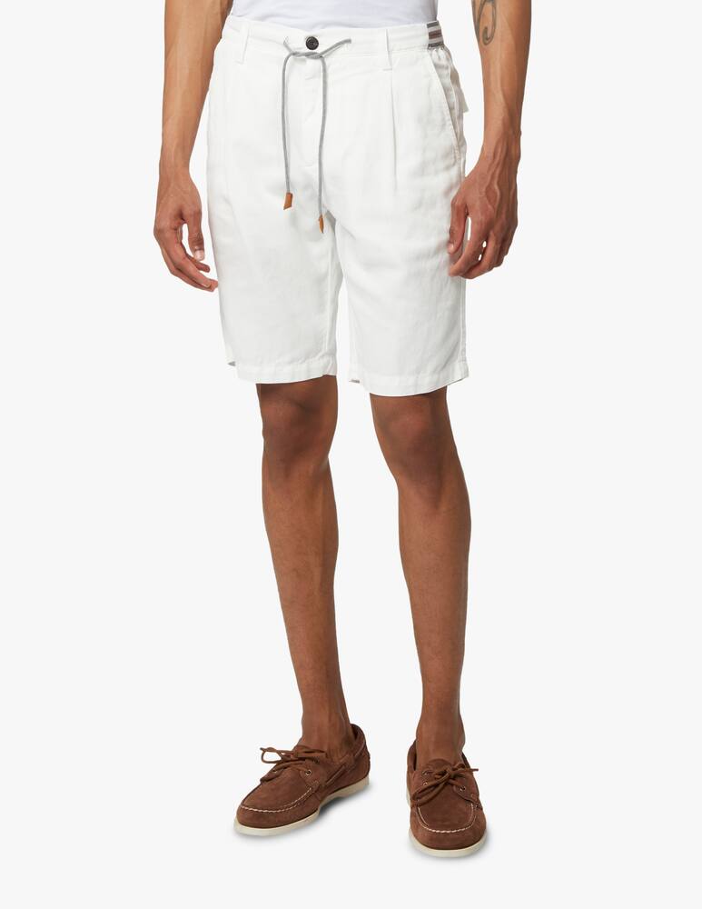 rinascente Eleventy Cotton linen jogger shorts - white