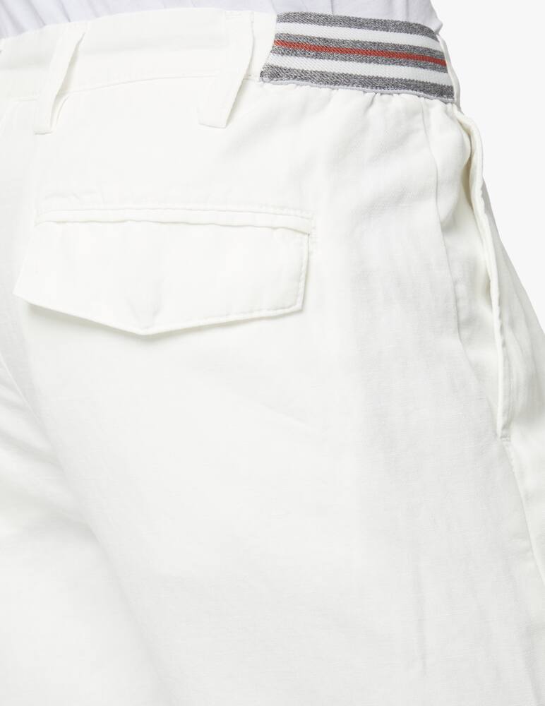 Eleventy Cotton linen jogger shorts - white - picture 4 Eleventy Cotton linen jogger shorts - white - picture 4