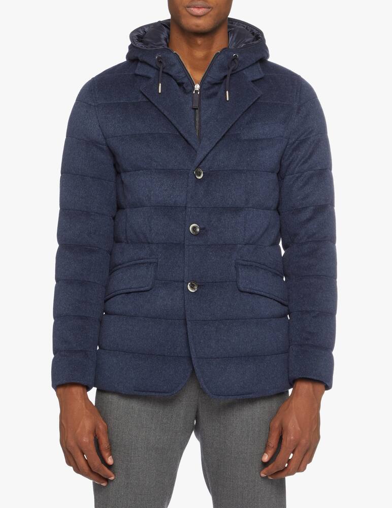 Herno Pure cashmere resort blazer with removable hood - picture 4 Herno Pure cashmere resort blazer with removable hood - picture 4