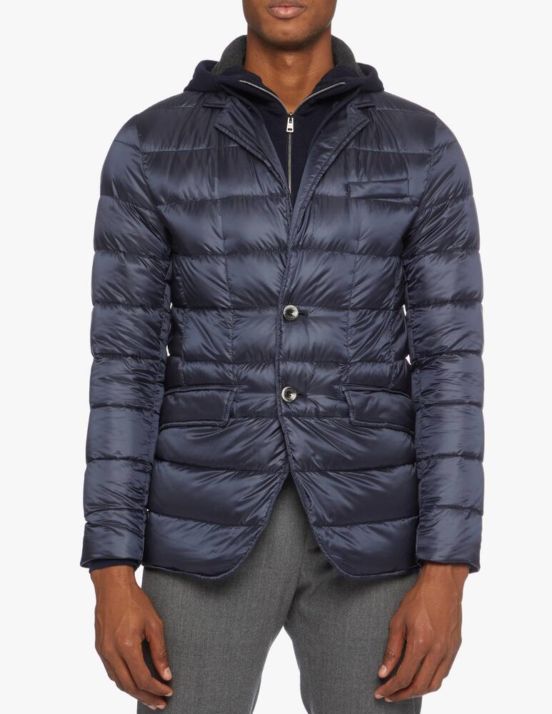 rinascente Herno Quilted nylon down blazer in wool blend
