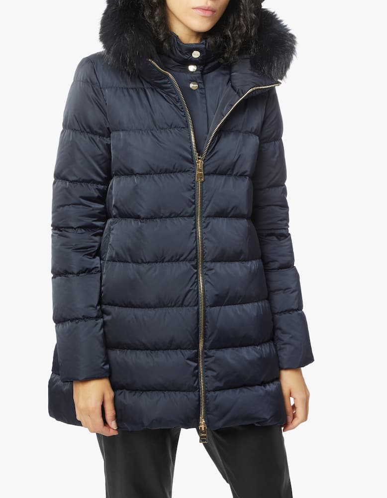 rinascente Herno Satin A-shape down jacket - Blue