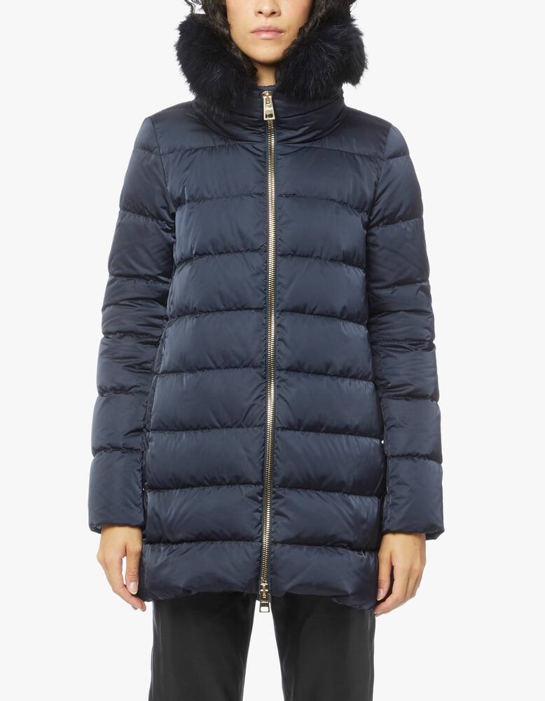 rinascente Herno Satin A-shape down jacket - Blue