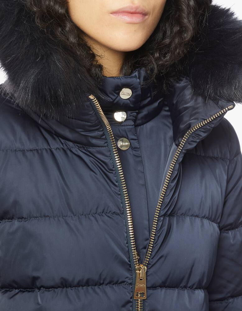 rinascente Herno Satin A-shape down jacket - Blue