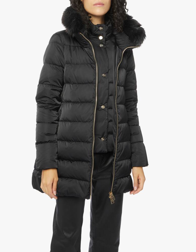 rinascente Herno Satin A-shape down jacket - Black