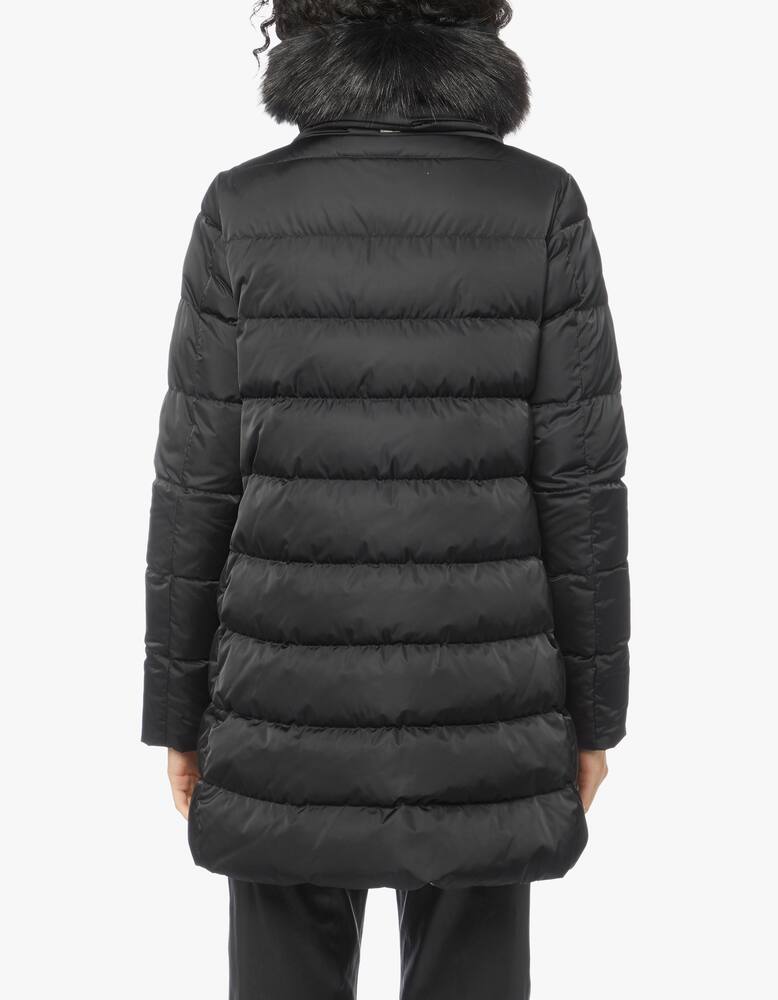 rinascente Herno Satin A-shape down jacket - Black