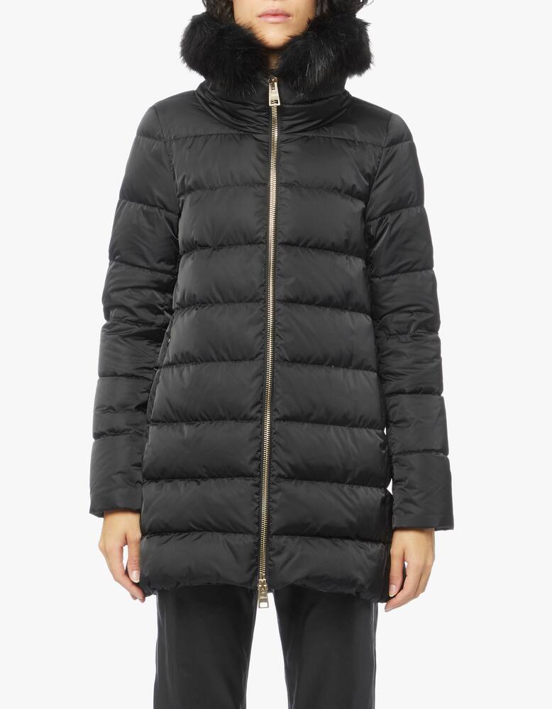 rinascente Herno Satin A-shape down jacket - Black