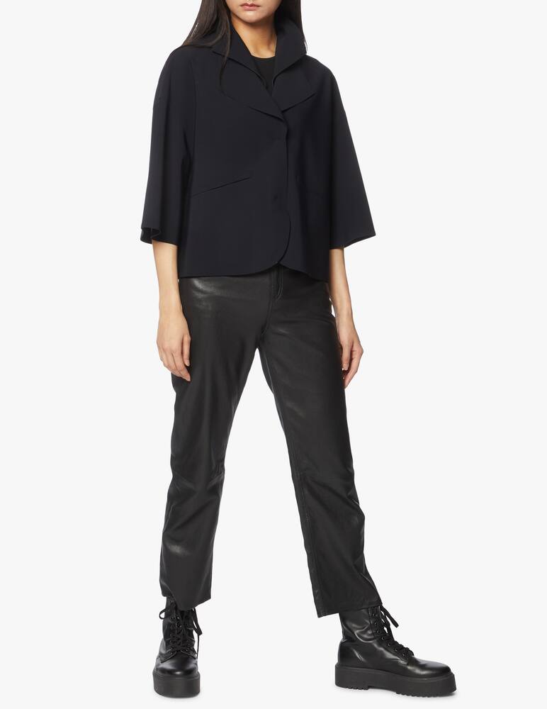 rinascente Herno Cappotto corto in tessuto scuba con spalla scesa