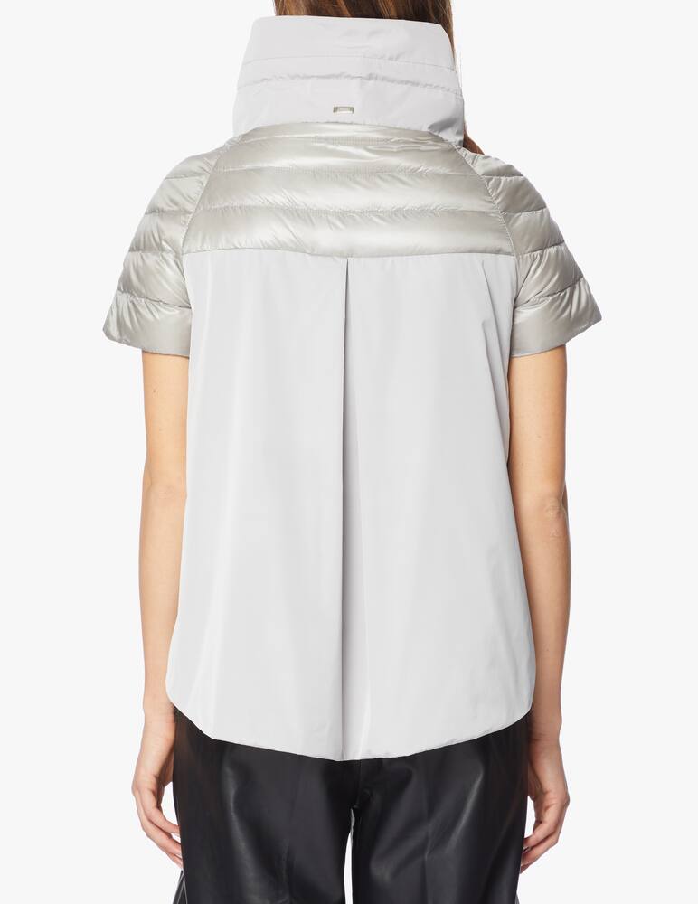 rinascente Herno Piumino a manica corta in taffetà con piega