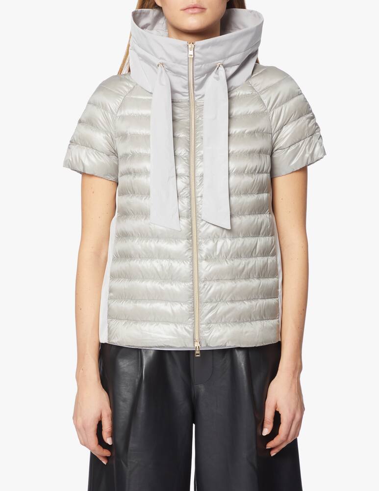 rinascente Herno Piumino a manica corta in taffetà con piega