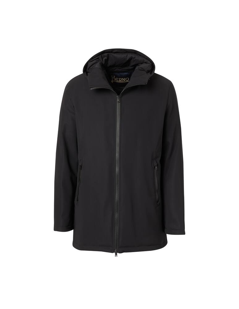 Herno Giacca parka con cappuccio in neoprene - immagine 1