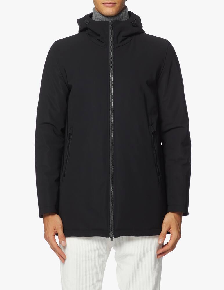 Herno Giacca parka con cappuccio in neoprene - immagine 4