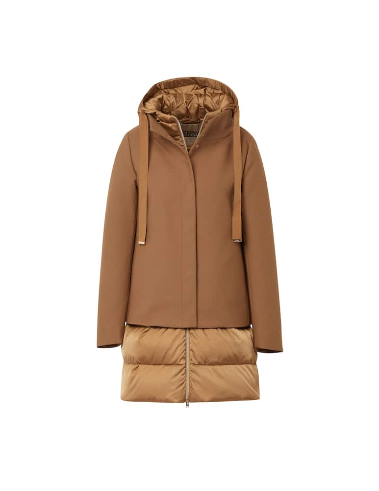 rinascente Herno Hooded wool blend down jacket