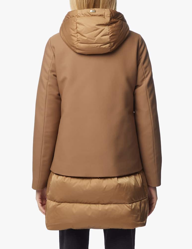 rinascente Herno Hooded wool blend down jacket