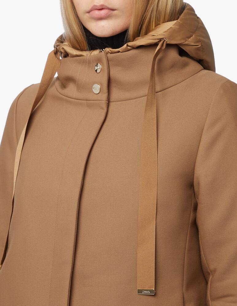 rinascente Herno Hooded wool blend down jacket