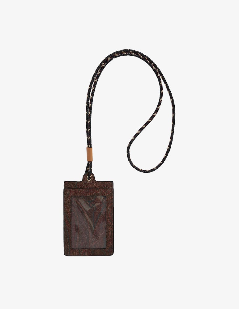 rinascente ETRO Classic paisley book badge case - brown