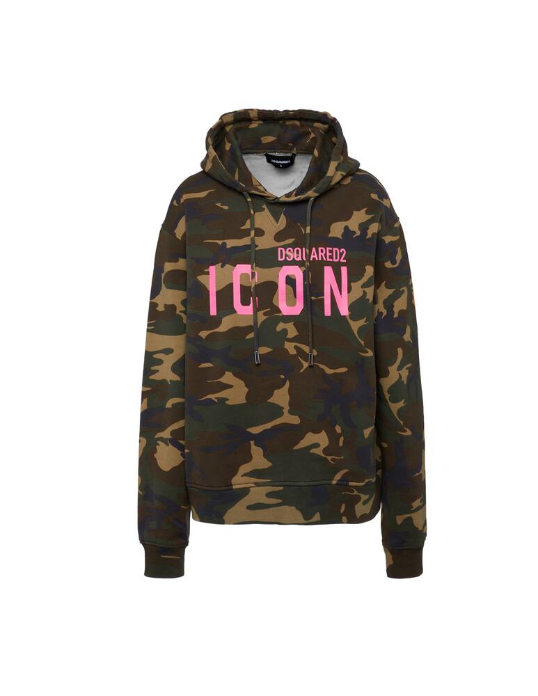 rinascente Dsquared2 Felpa con cappuccio Camouflage Icon