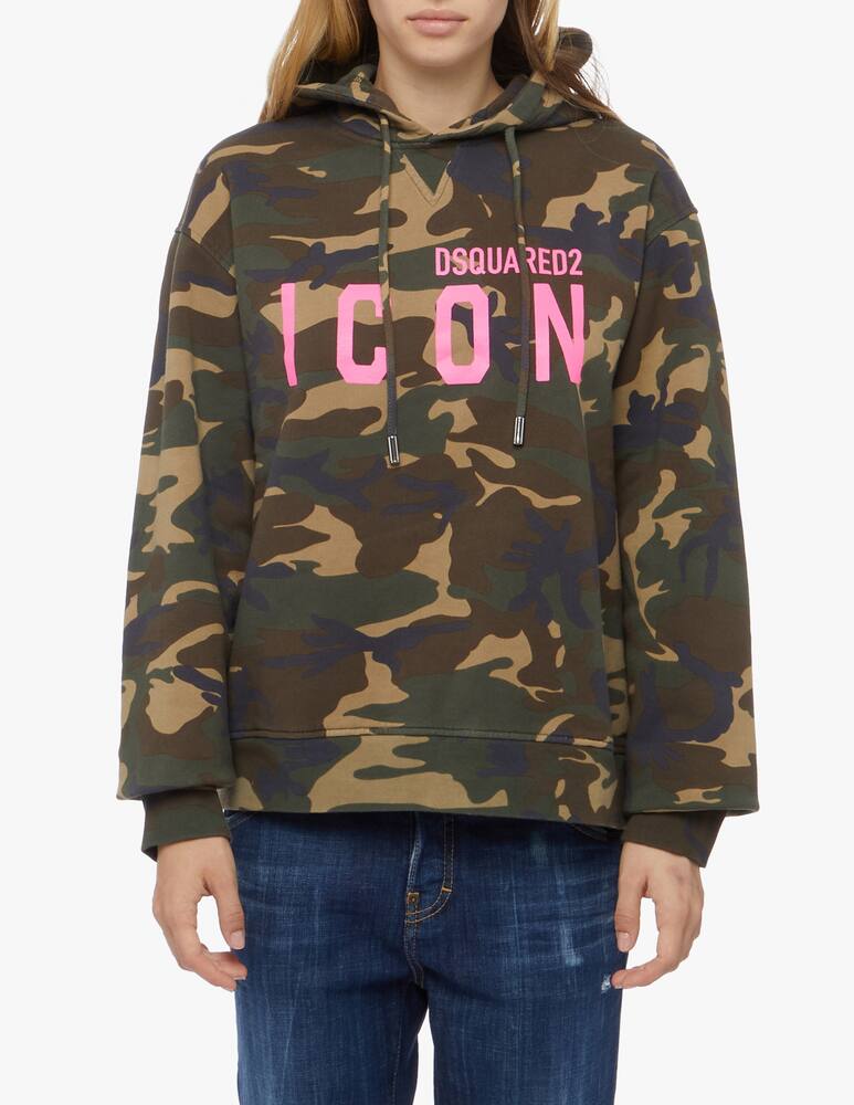 rinascente Dsquared2 Felpa con cappuccio Camouflage Icon