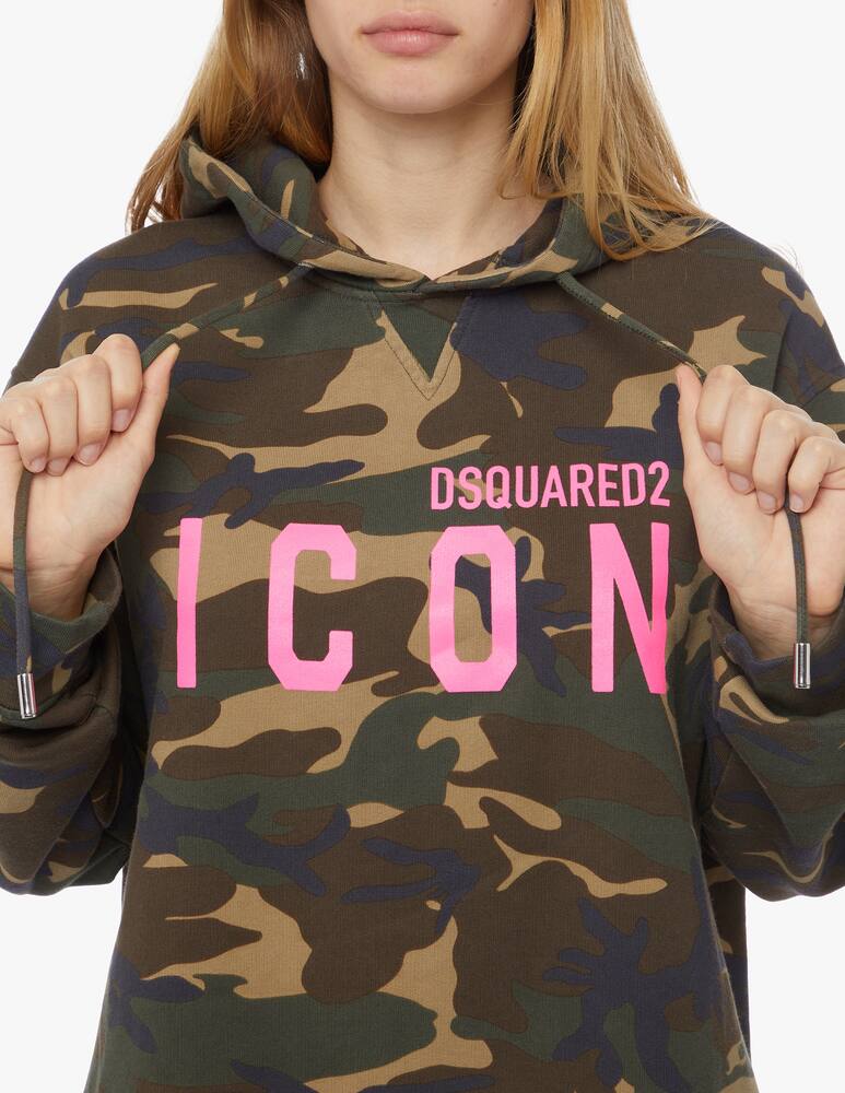 rinascente Dsquared2 Felpa con cappuccio Camouflage Icon