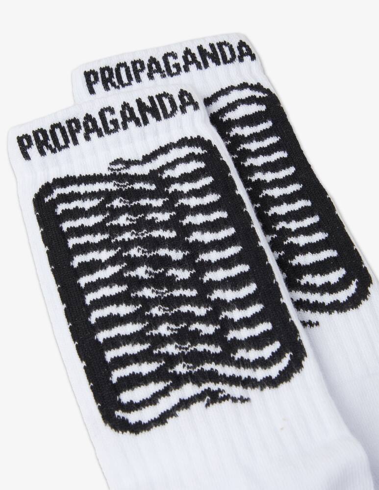 rinascente Propaganda Ribs socks - White
