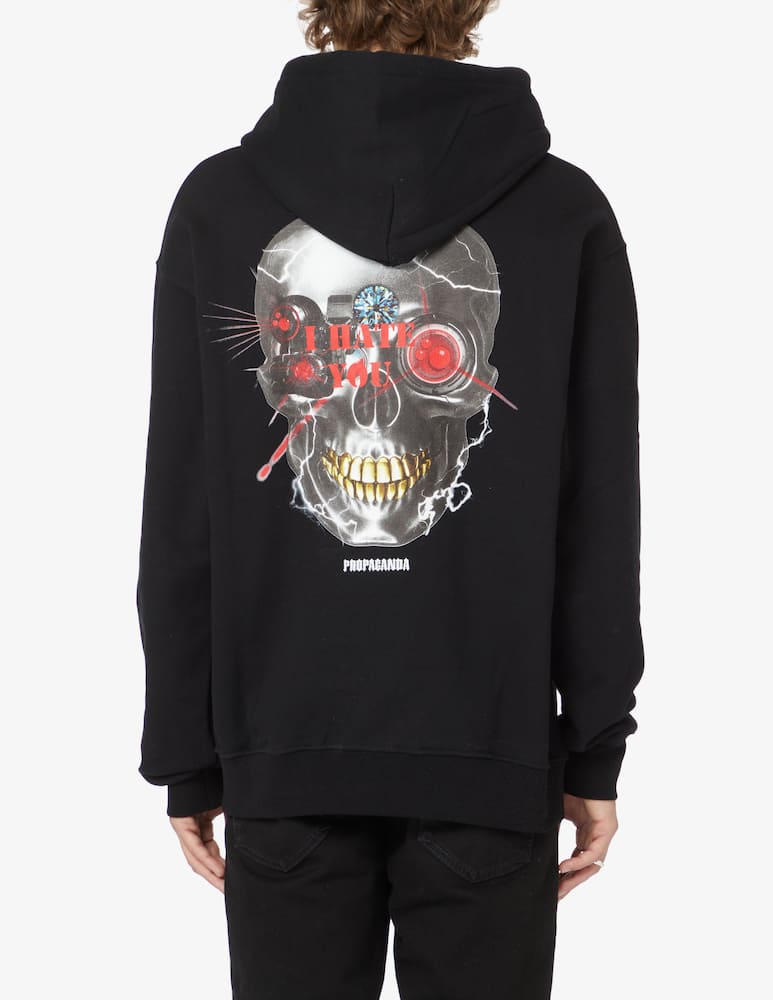rinascente Propaganda Felpa con cappuccio terminator back - Nero
