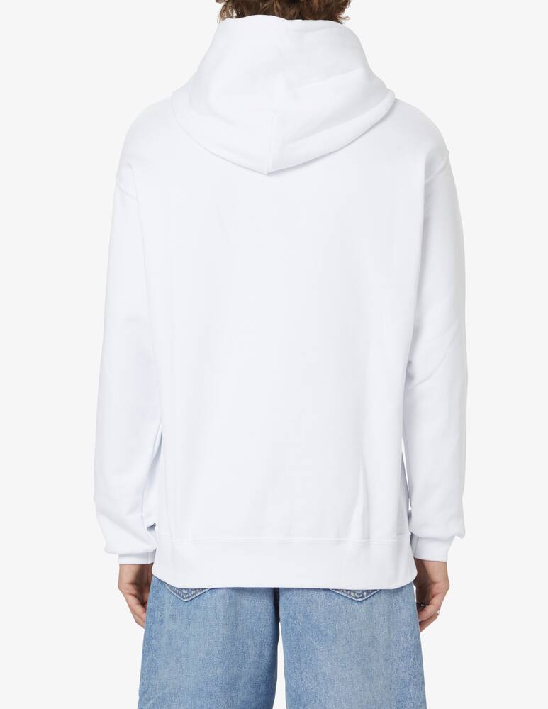 rinascente Propaganda Logo chain hoodie - White