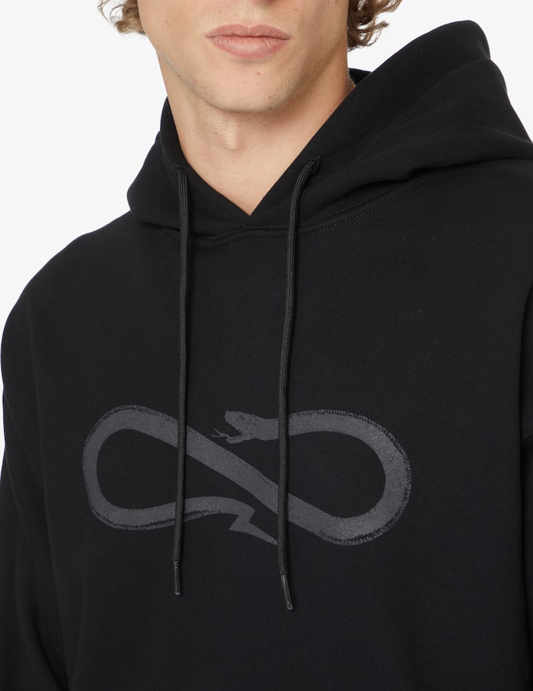 rinascente Propaganda Felpa con cappuccio logo - Nero