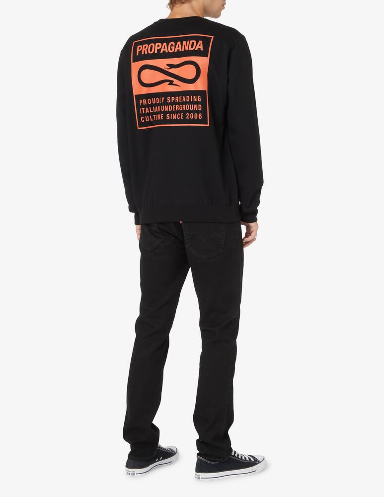 rinascente Propaganda Label roundneck sweatshirt - Black