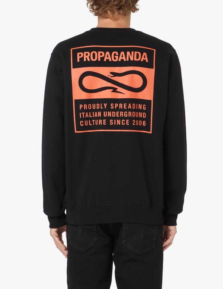 rinascente Propaganda Label roundneck sweatshirt - Black