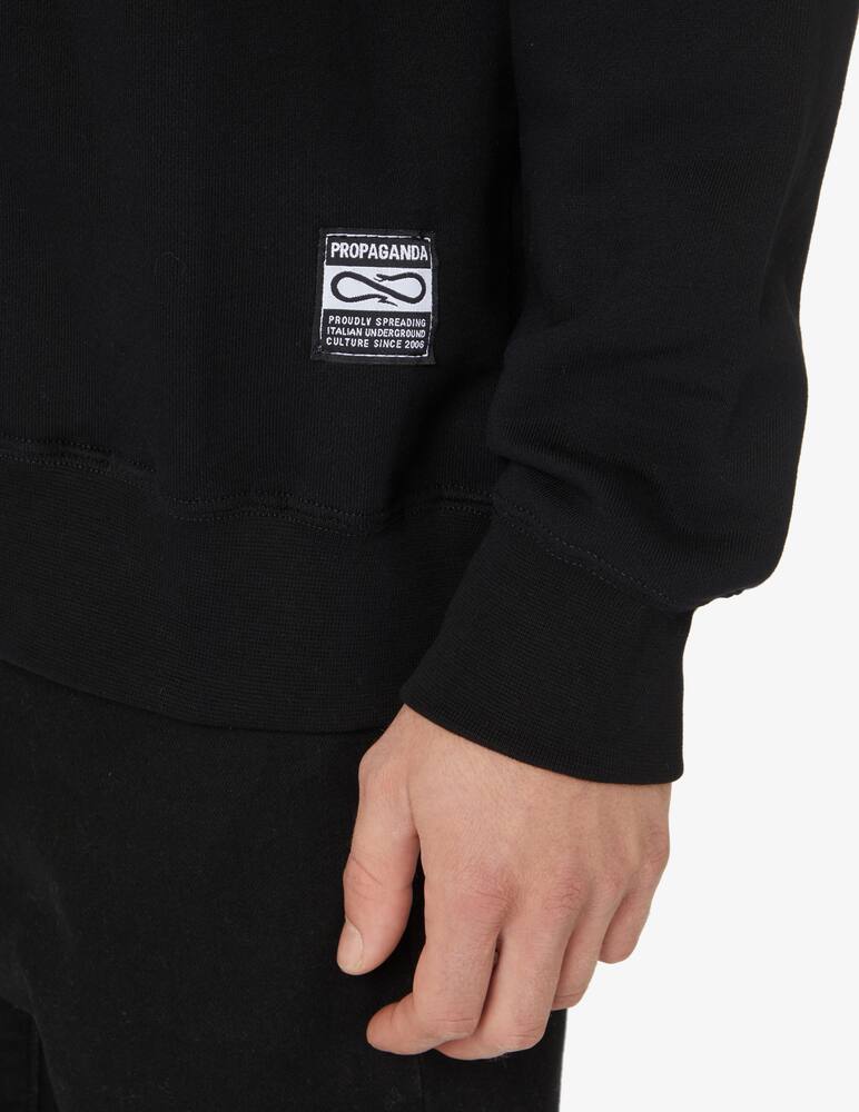 rinascente Propaganda Label roundneck sweatshirt - Black