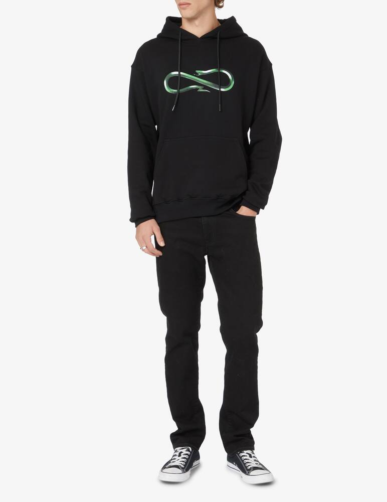 rinascente Propaganda Logo steel hoodie - Black