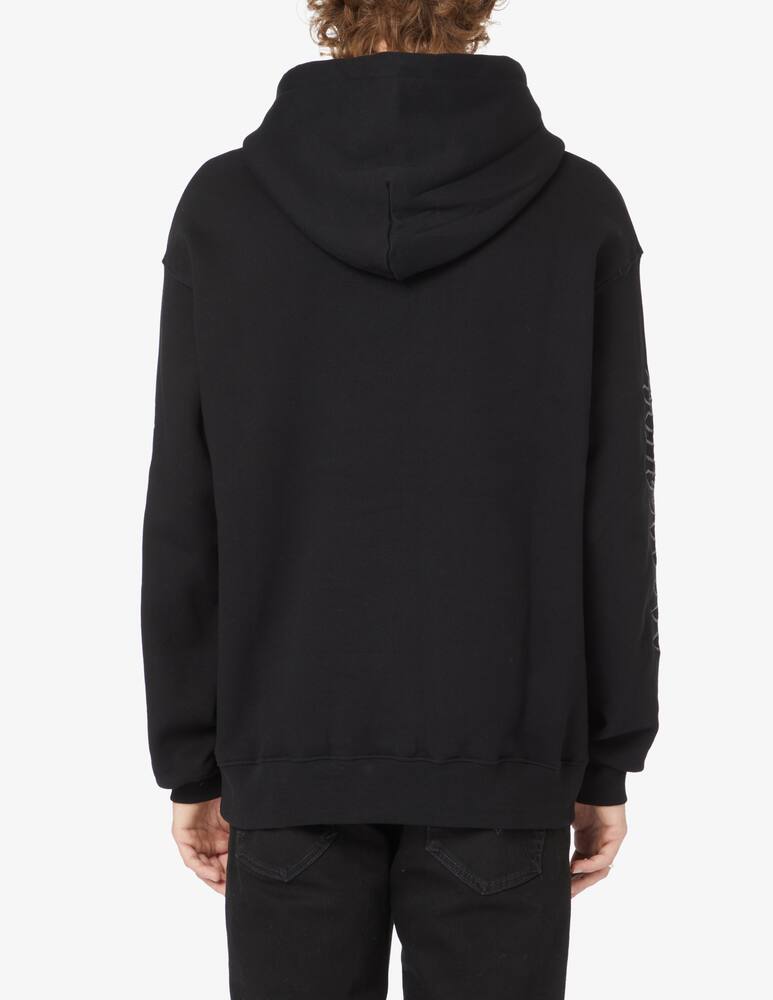 rinascente Propaganda Wire logo sleeves hoodie - Black