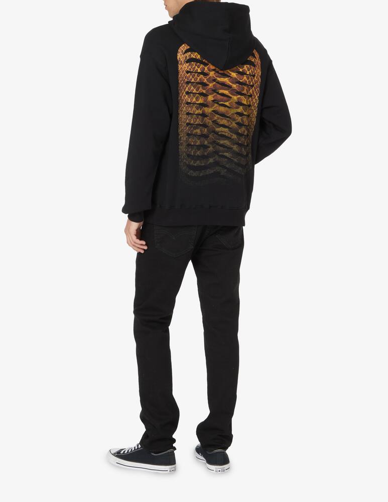 rinascente Propaganda Felpa con cappuccio ribs skin - Nero