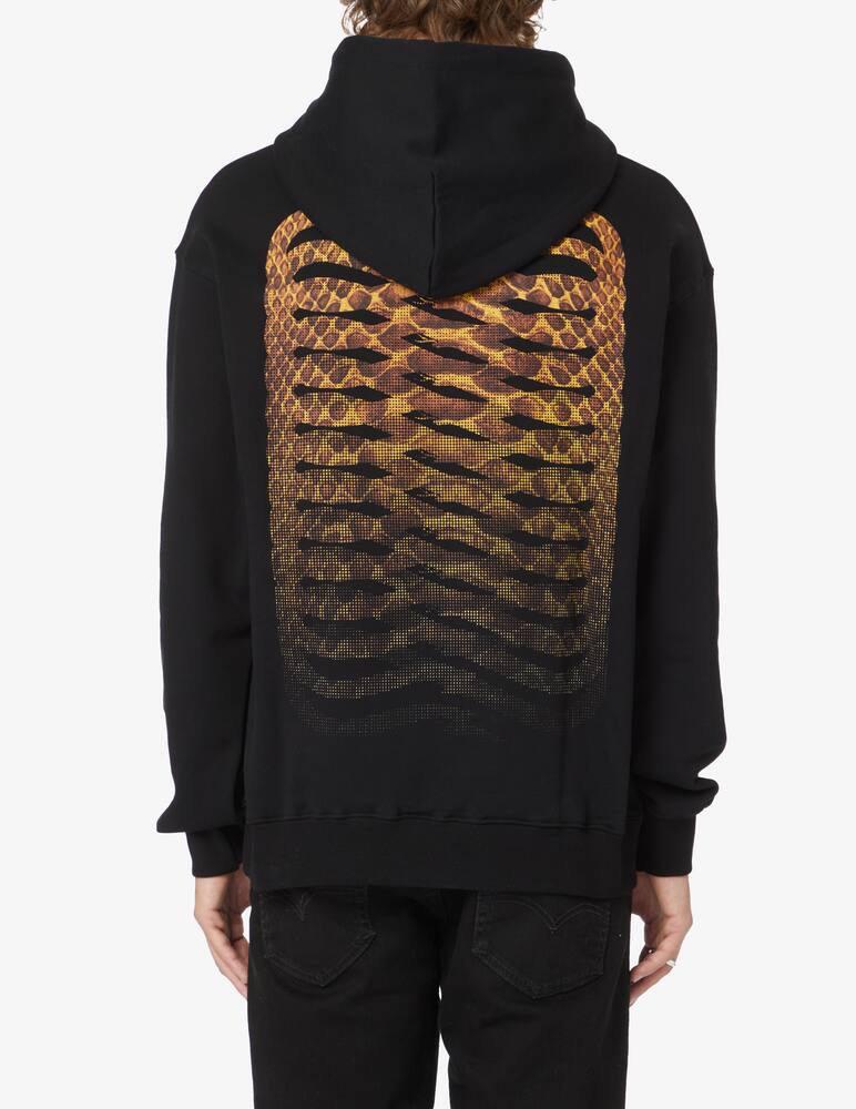 rinascente Propaganda Felpa con cappuccio ribs skin - Nero