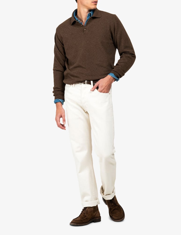 rinascente Tela Blu Polo in lambswool